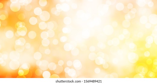 Light Orange vector layout with circle shapes. Abstract illustration with colorful spots in nature style. Design for posters, banners.