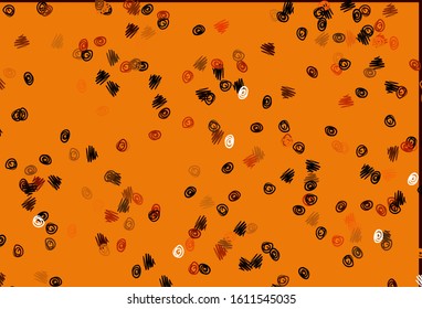 Light Orange vector layout with circle shapes. Abstract illustration with colored bubbles in nature style. Pattern for beautiful websites.