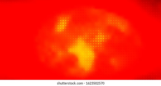 Light Orange vector layout with circle shapes. Abstract illustration with colorful spots in nature style. New template for a brand book.