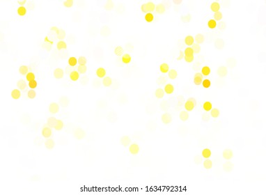 Light Orange vector layout with circle shapes. Blurred decorative design in abstract style with bubbles. Design for poster, banner of websites.