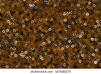 Light Orange vector layout with circle shapes. Abstract illustration with colored bubbles in nature style. Pattern for futuristic ad, booklets.