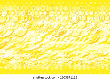 Leichte Orangefarbene Vektorgrafik mit Kreisformen. Schöne farbige Illustration mit Kreisen, Linien. Muster für schöne Websites.