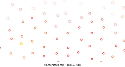 Light orange vector layout with circle shapes. Modern abstract illustration with colorful circle shapes. Pattern for booklets, leaflets.