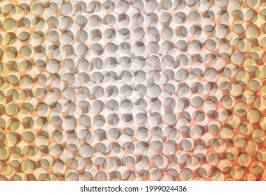 Light Orange vector layout with circle shapes. Illustration with set of shining colorful abstract circles. Pattern for futuristic ad, booklets.