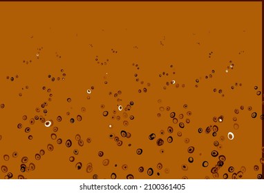 Light Orange vector layout with circle shapes. Blurred bubbles on abstract background with colorful gradient. Pattern for ads, leaflets.