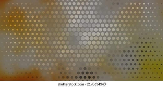 Light Orange vector layout with circle shapes. Colorful illustration with gradient dots in nature style. Pattern for websites.