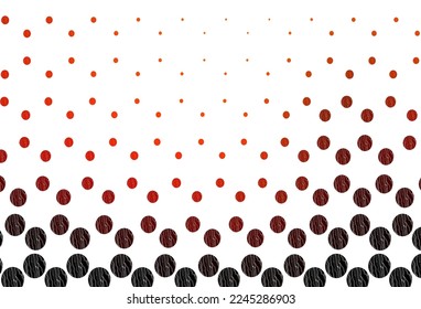 Light orange vector layout with circle shapes. Illustration with set of shining colorful abstract circles. Design for posters, banners.