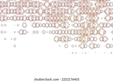 Light Orange vector layout with circle shapes. Blurred bubbles on abstract background with colorful gradient. Pattern for ads, leaflets.