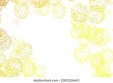 Light Orange vector layout with circle shapes. Illustration with set of shining colorful abstract circles, lines. New template for your brand book.