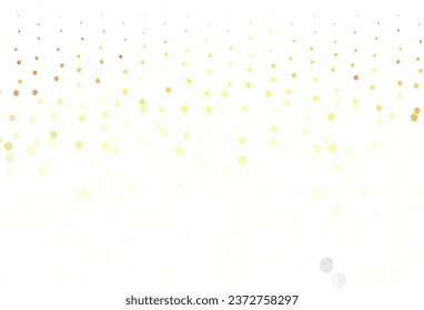 Light Orange vector layout with circle shapes. Blurred bubbles on abstract background with colorful gradient. Pattern for beautiful websites.