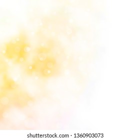 Light Orange vector layout with circles. Abstract colorful disks on simple gradient background. Pattern for websites, landing pages.