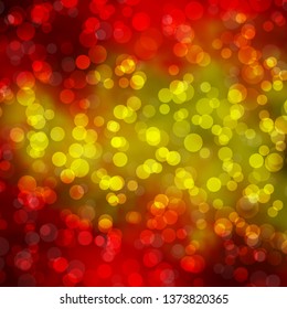 Light Orange vector layout with circles. Modern abstract illustration with colorful circle shapes. Pattern for wallpapers, curtains.