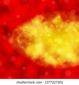 Light Orange vector layout with circles. Abstract decorative design in gradient style with bubbles. Pattern for booklets, leaflets.