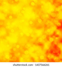 Light Orange vector layout with circles. Abstract illustration with colorful spots in nature style. Pattern for wallpapers, curtains.