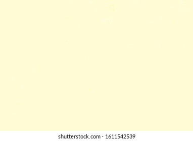 Light Orange vector layout with circles, lines, rectangles. Abstract illustration with colorful dots, lines, cubes. Modern template for landing page.