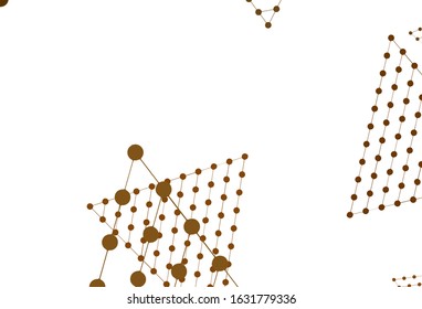 Light Orange vector layout with circles, lines. Beautiful illustration with circles, triangles in nature style. Pattern for booklets, leaflets
