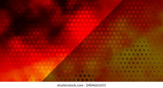 Light Orange vector layout with circles. Modern abstract illustration with colorful circle shapes. Design for posters, banners.