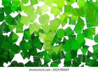 Light  orange vector layout with circles, lines, rectangles. Illustration with colorful circles, triangles, rectangles. Best design for your ad, poster, banner.