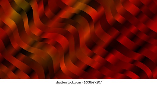 Light Orange vector layout with circular arc. Brand new colorful illustration with bent lines. Pattern for websites, landing pages.
