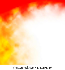 Light Orange vector layout with cloudscape. Abstract illustration with colorful gradient clouds. Pattern for your commercials.