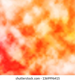 Light Orange vector layout with cloudscape. Abstract illustration with colorful gradient clouds. Pattern for your commercials.