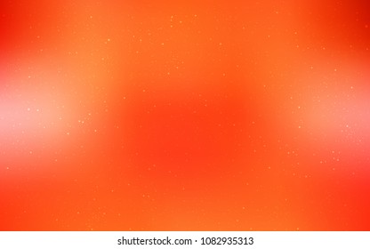 Light Orange vector layout with cosmic stars. Shining colored illustration with bright astronomical stars. Pattern for astrology websites.