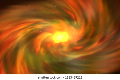 Light Orange vector layout with cosmic stars. Modern abstract illustration with Big Dipper stars. Pattern for futuristic ad, booklets.