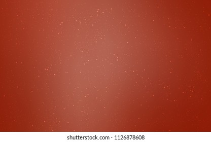 Light Orange vector layout with cosmic stars. Shining illustration with sky stars on abstract template. Pattern for astronomy websites.