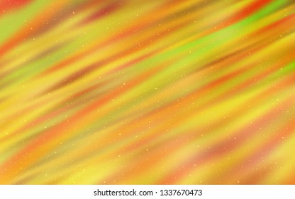 Light Orange vector layout with cosmic stars. Modern abstract illustration with Big Dipper stars. Pattern for astrology websites.