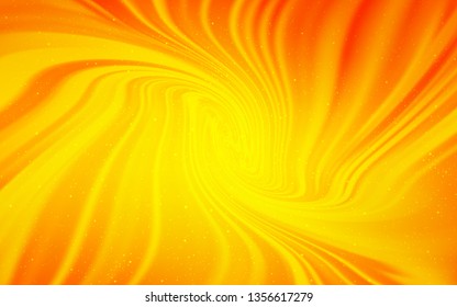 Light Orange vector layout with cosmic stars. Shining colored illustration with bright astronomical stars. Pattern for astronomy websites.