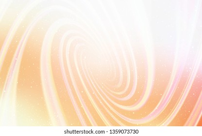Light Orange vector layout with cosmic stars. Modern abstract illustration with Big Dipper stars. Pattern for futuristic ad, booklets.