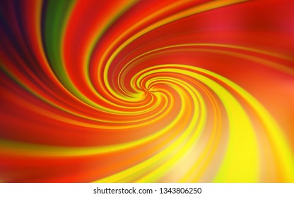 Light Orange vector layout with curved lines. Colorful geometric sample with gradient lines.  Abstract style for your business design.