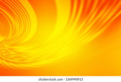 Light Orange vector layout with curved lines. A sample with colorful lines, shapes. Template for cell phone screens.