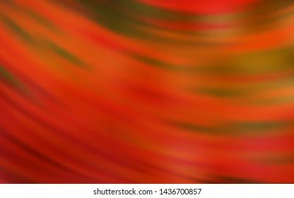 Light Orange vector layout with curved lines. An elegant bright illustration with gradient. A new texture for your  ad, booklets, leaflets.