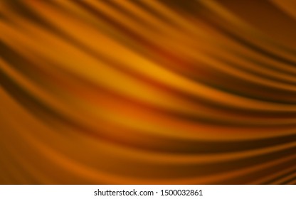 Light Orange vector layout with curved lines. Colorful illustration in abstract style with gradient. Elegant pattern for a brand book.