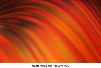 Light Orange vector layout with curved lines. Brand new colorful illustration in simple style. A completely new design for your business.