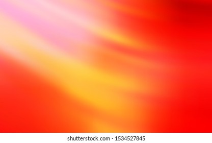 Light Orange vector layout with curved lines. Colorful illustration in abstract style with gradient. The best colorful design for your business.