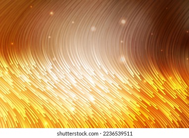 Light Orange vector layout with curved lines. Smart illustration in abstract style with gradient lines.  Pattern for your business design.