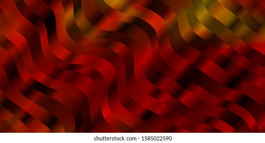 Light Orange vector layout with curves. Brand new colorful illustration with bent lines. Pattern for websites, landing pages.