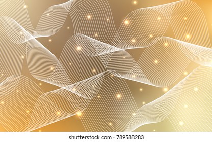 Light Orange vector layout with festival confetti. Confetti on blurred abstract background with colorful gradient. The template can be used as a background for postcards.