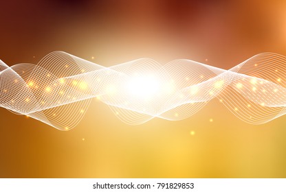 Light Orange vector layout with festival confetti. Confetti on blurred abstract background with colorful gradient. The pattern can be used for birthday gifts, congratulations.