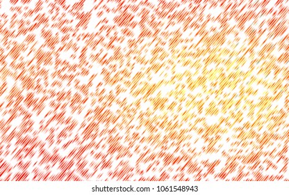 Light Orange vector layout with flat lines. Lines on blurred abstract background with gradient. The pattern can be used as ads, poster, banner for commercial.