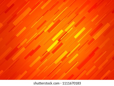 Light Orange vector layout with flat lines. Shining colored illustration with narrow lines. The template can be used as a background.
