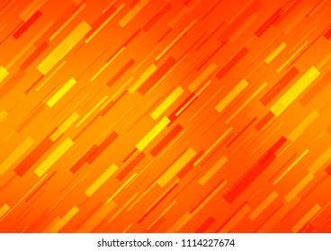 Light Orange vector layout with flat lines. Glitter abstract illustration with colored sticks. Best design for your ad, poster, banner.