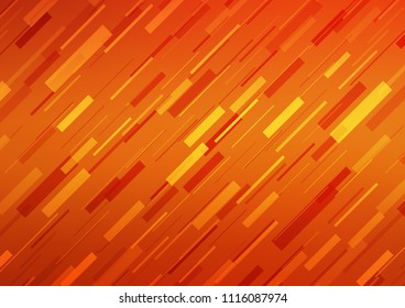 Light Orange vector layout with flat lines. Decorative shining illustration with lines on abstract template. Smart design for your business advert.