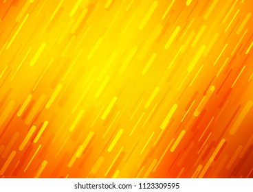 Light Orange vector layout with flat lines. Modern geometrical abstract illustration with staves. Smart design for your business advert.