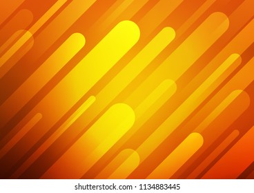 Light Orange vector layout with flat lines. Shining colored illustration with narrow lines. The template can be used as a background.