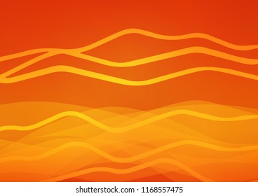 Light Orange vector layout with flat lines. Shining colored illustration with narrow lines. Best design for your ad, poster, banner.