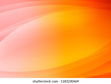 Light Orange vector layout with flat lines. Shining colored illustration with narrow lines. The pattern can be used for websites.