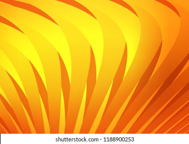 Light Orange vector layout with flat lines. Decorative shining illustration with lines on abstract template. The template can be used as a background.